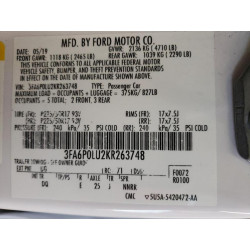 2019 FORD FUSION