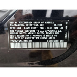 2018 VOLKSWAGEN PASSAT