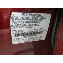 2008 FORD TAURUS