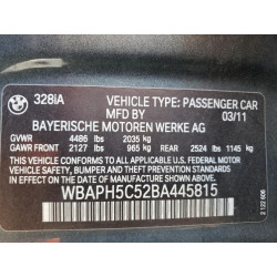 2011 BMW 3 SERIES