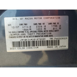2008 MAZDA ALL OTHER