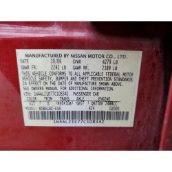 2007 NISSAN ALTIMA