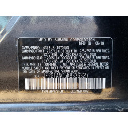 2019 SUBARU CROSSTREK