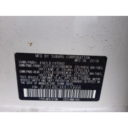 2019 SUBARU CROSSTREK