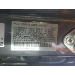 2018 HONDA ACCORD