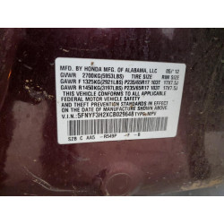 2012 HONDA PILOT