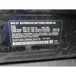 2022 BMW X5 5UXTA6C06N9L85476 47096945