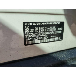 2025 BMW X5 5UX23EU05S9Y55524 45135275