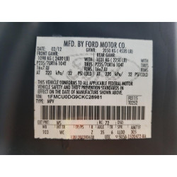 2012 FORD ESCAPE
