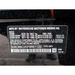 2023 BMW X5 5UXCR6C05P9R61120 44408115