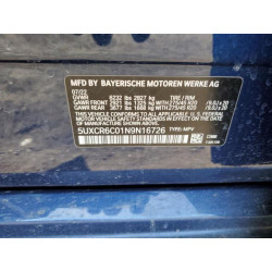 2022 BMW X5 5UXCR6C01N9N16726 47182465