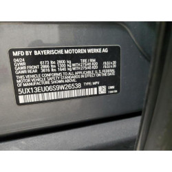 2025 BMW X5 5UX13EU06S9W26538 50222715