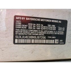 2022 BMW X5 5UXJU4C08N9J97206 83159594