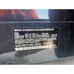 2022 BMW X5 5UXCR6C01N9L38252 44000945