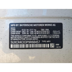 2023 BMW X5 5UXCR4C03P9R68457 49132255