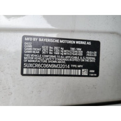 2022 BMW X5 5UXCR6C06N9M32014 49576825