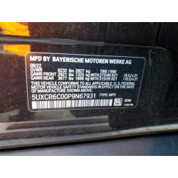 2023 BMW X5 5UXCR6C00P9N67931 47831795