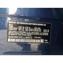 2020 BMW X5 5UXCR6C0XLLL66972 51878465