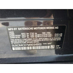 2021 BMW X5 5UXCR4C07M9E64900 52994105