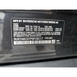 2023 BMW X5 5UXTA6C07P9P28217 50781255