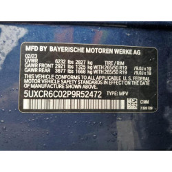 2023 BMW X5 5UXCR6C02P9R52472 51175545