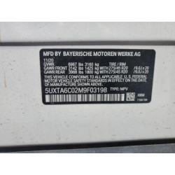 2021 BMW X5 5UXTA6C02M9F03198 51805015