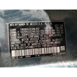 2024 HONDA HR-V 3CZRZ2H59RM774793 51867785