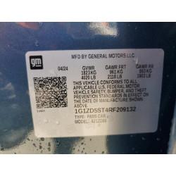 2024 CHEVROLET MALIBU 1G1ZD5ST4RF209132 53951205
