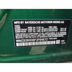 2023 MINI COOPER WMZ83BR08P3P84672 53982075