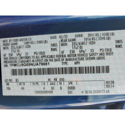 2022 FORD ESCAPE 1FMCU9G69NUA79681 49487285
