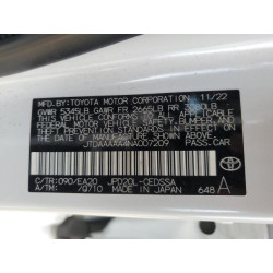 2022 TOYOTA MIRAI LE JTDAAAAA4NA007209 50380115