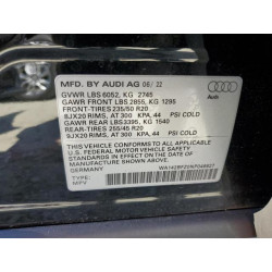 2022 AUDI Q4 E-TRON WA142BFZ0NP046627 54953775