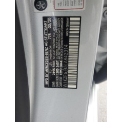 2020 MERCEDES-BENZ E-CLASS W1KZF6JB5LA842314 54440385