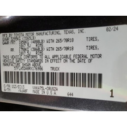 2024 TOYOTA TUNDRA 5TFLA5DA8RX176986 51018855