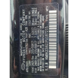 2023 HYUNDAI KONA KM8K23AG1PU187215 54664215