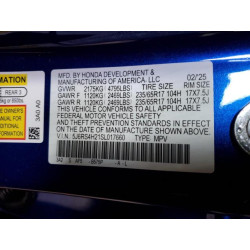 2025 HONDA CRV 5J6RS4H21SL017660 52983005