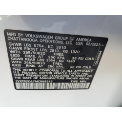 2021 VOLKSWAGEN ATLAS 1V2PR2CA7MC569242 52689265