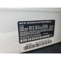 2020 BMW X5 5UXCR4C0XL9B30925 54231455