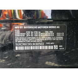 2020 BMW X5 5UXCR6C00L9C02503 50538935