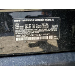 2022 BMW X5 5UXCR6C01N9K79249 52316355