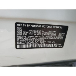 2020 BMW X5 5UXCR4C07L9C17567 43408865