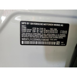 2022 BMW X2 WBXYJ1C05N5U18648 57917775
