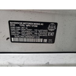 2022 BMW X5 5UXCR6C06N9N41332 84038904