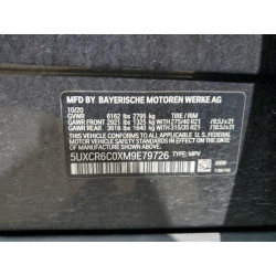 2021 BMW X5 5UXCR6C0XM9E79726 53889335