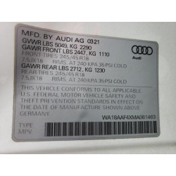 2021 AUDI A4 WA18AAF4XMA061463 51469825