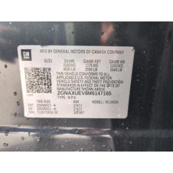 2021 CHEVROLET EQUINOX 2GNAXUEV8M6147165 52411725
