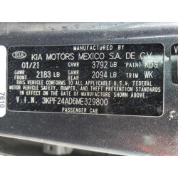 2021 KIA FORTE 3KPF24AD6ME329800 56568515