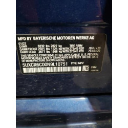 2022 BMW X5 5UXCR6C00N9L10751 54181435