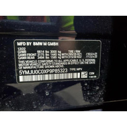 2023 BMW X5 5YMJU0C0XP9P85323 53735995