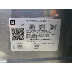 2021 CHEVROLET TRAVERSE 1GNERFKW7MJ160531 54984175
